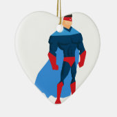 Superheld in der Aktion Keramikornament (Rechts)