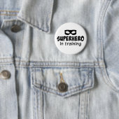 Superheld in der Ausbildung Button (Beispiel)