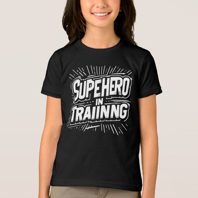 Superheld in der Ausbildung Tri-Blend Shirt (Vorderseite)