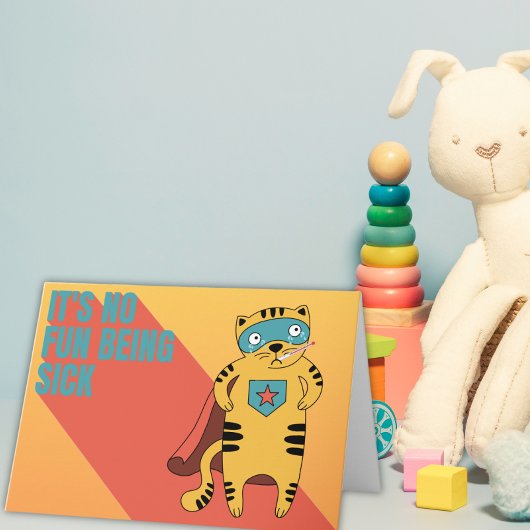 Superheld ist kein Spaß daran, krank zu sein und s Karte