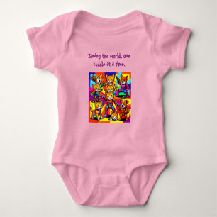 Superheld - Kätzchen - Welpen  Babys Bodysuit Baby Strampler
