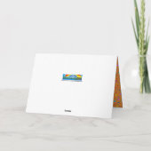 Superheld-Katzen-Gruß-Karte Karte (Rückseite)