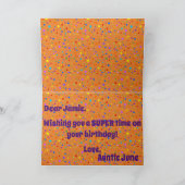 Superheld-Katzen-Gruß-Karte Karte (Innenseite)