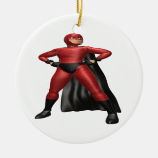 Superheld Keramik Ornament