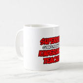 Superheld... Kindergartenlehrer Kaffeetasse (Vorderseite Links)