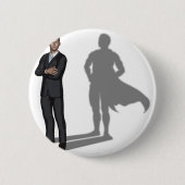 Superheld-Konzept Button (Vorderseite)