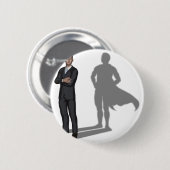 Superheld-Konzept Button (Vorne & Hinten)