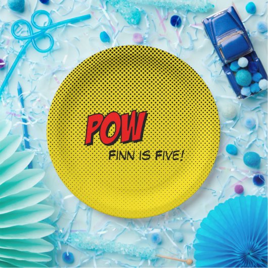 Superheld-kundenspezifischer Pappteller - (Party)