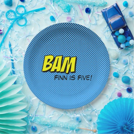 Superheld-kundenspezifischer Pappteller - (Party)