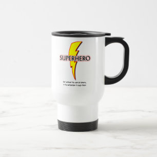 Superheld Lustiger Reisebecher Humor Super Held