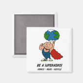 Superheld Magnet (Vorderseite/Rückseite)