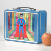 Superheld Metall-Lunchbox Metall Brotdose (Beispiel)