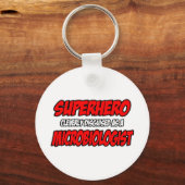 Superheld... Mikrobiologe Schlüsselanhänger (Vorderseite)