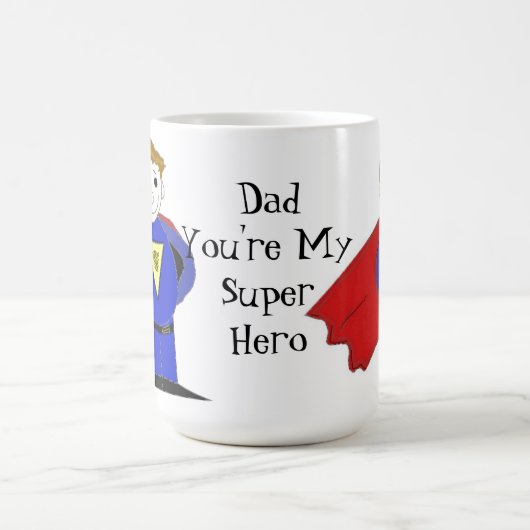 Superheld - Papa Kaffeetasse (Mittel)