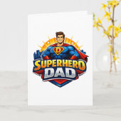 Superheld Papa Karte (Gelbe Blume)