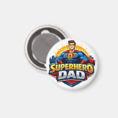 Superheld Papa Magnet (Vorderseite/Rückseite)