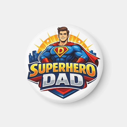 Superheld Papa Magnet (Vorne)