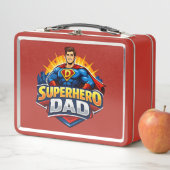 Superheld Papa Metall Brotdose (Beispiel)