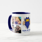 Superheld Papa Tasse (Vorderseite Links)