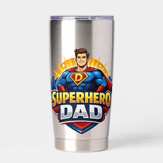 Superheld Papa Thermobecher (Vorderseite)