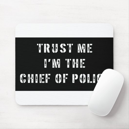 Superheld-Polizeichef Mousepad (Mit Mouse)