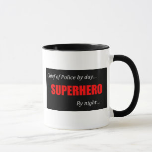 Superheld-Polizeichef Tasse