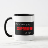 Superheld-Polizeichef Tasse (Links)