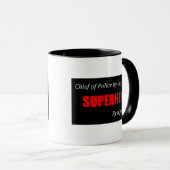Superheld-Polizeichef Tasse (VorderseiteRechts)