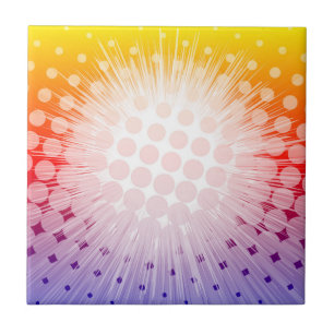 Superheld Pop Art Lila Fliese