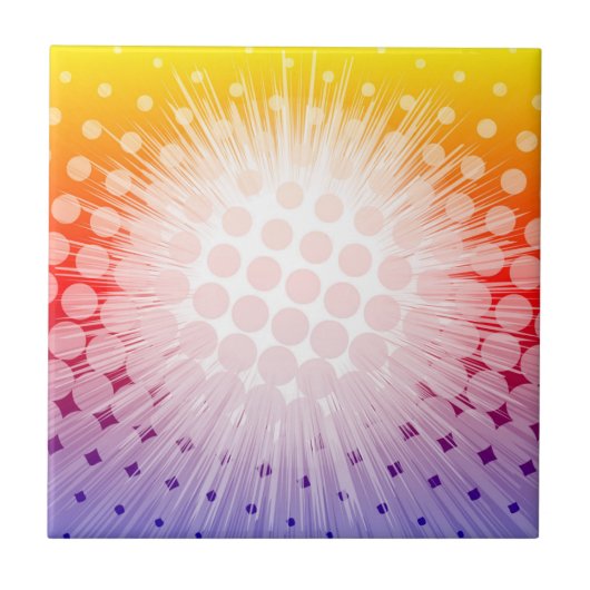 Superheld Pop Art Lila Fliese (Vorderseite)