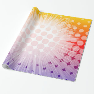 Superheld Pop Art Lila Geschenkpapier