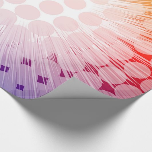 Superheld-Pop-Kunst lila Geschenkpapier (Ecke)