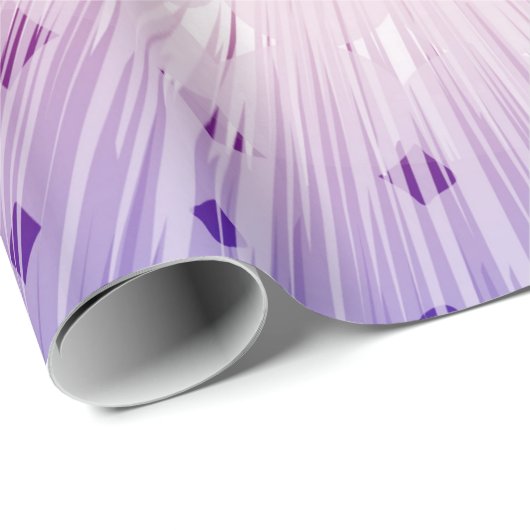 Superheld-Pop-Kunst lila Geschenkpapier (Rolleneckpunkt)