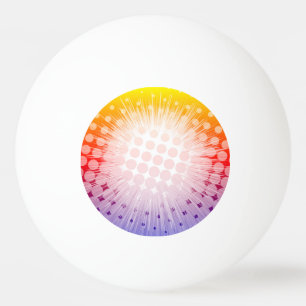 Superheld-Pop-Kunst lila Tischtennisball