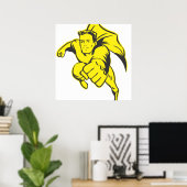 Superheld Poster (Heimbüro)