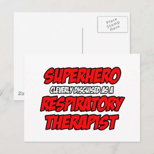 Superheld Postkarte (Vorne/Hinten)