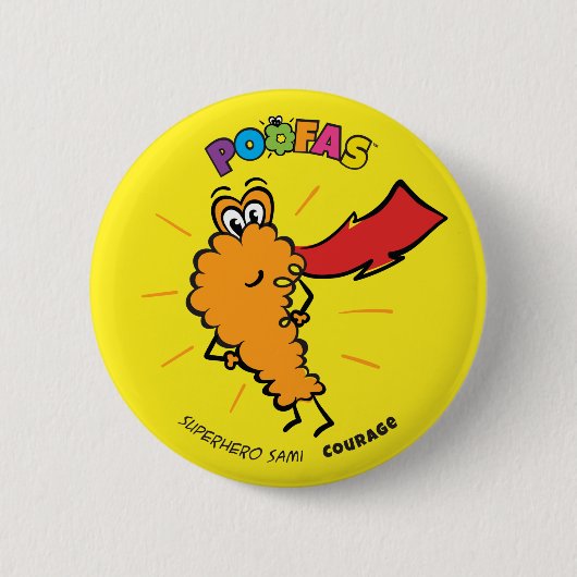 Superheld Sami Knopf Button (Vorderseite)