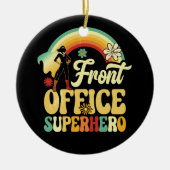 Superheld-Sekretär des Front Office Keramik Ornament (Vorne)