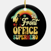 Superheld-Sekretär des Front Office Keramik Ornament (Hinten)