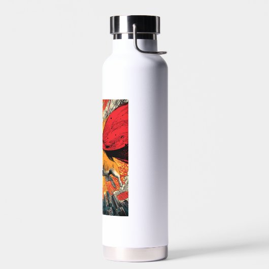 Superheld Shiba � Comic-Hund Trinkflasche (Links)