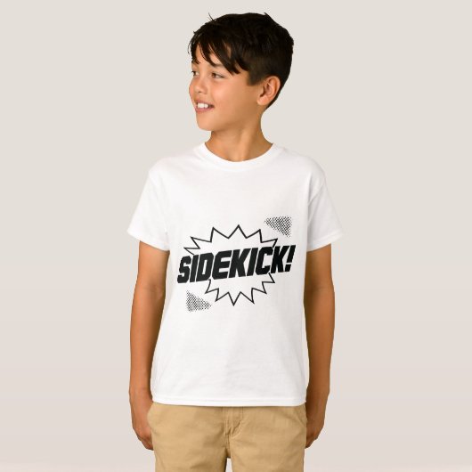 Superheld Sidekick für kleine Brüder oder Neugebor T-Shirt (Vorne ganz)