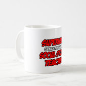 Superheld... Sozialwissenschaftler Kaffeetasse (Vorderseite Links)