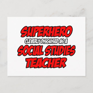 Superheld... Sozialwissenschaftler Postkarte