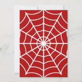Superheld Spider Ballon Junge Geburtstag Einladung (Rückseite)