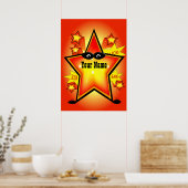 Superheld Star Kids Room Poster (Küche)