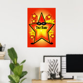 Superheld Star Kids Room Poster (Heimbüro)