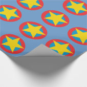 Superheld-Stern-Schild Geschenkpapier (Ecke)