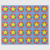 Superheld-Stern-Schild Geschenkpapier (Flach)