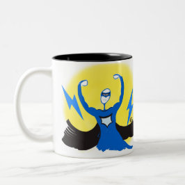 Superheld-Tasse Zweifarbige Tasse