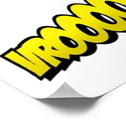 Superheld und Supervillain onomatopoeia Poster (Ecke)